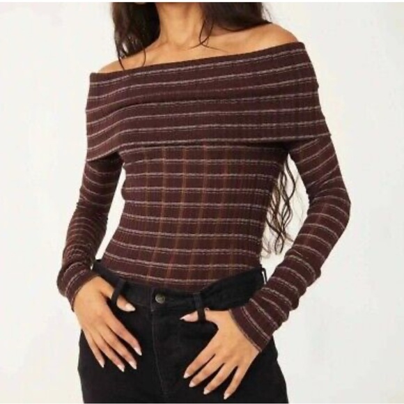 Free People Tops - Free People Snowbunny Girlfriend Off-the-Shoulder Top